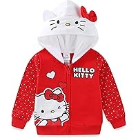 Amazon.com: Hello Kitty Toddler Girls Fleece Zip Up Cosplay Hoodie